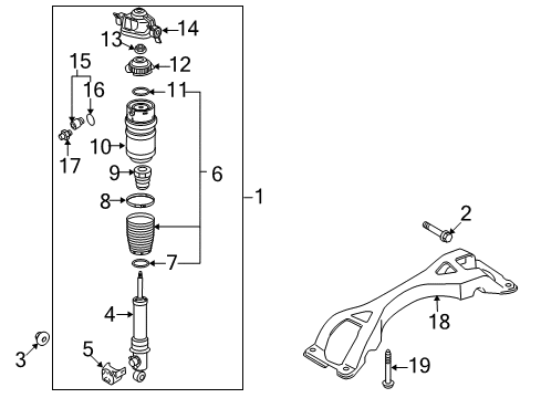 2007 Audi Q7 Shocks & Components Diagram 3