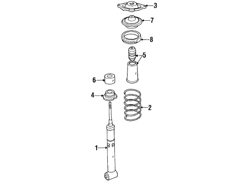 1991 Audi V8 Quattro Shocks & Components