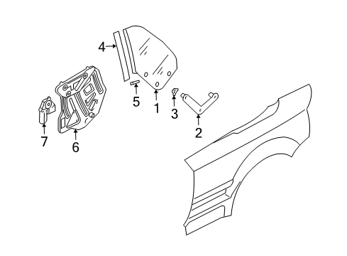 2006 Audi A4 Front Door Diagram