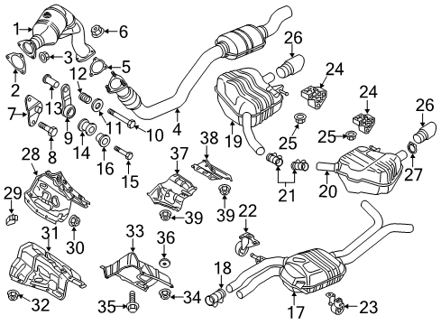 2015 Audi A7 Quattro Exhaust Components
