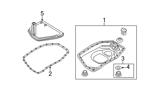 2009 Audi Q5 Transaxle Parts Diagram