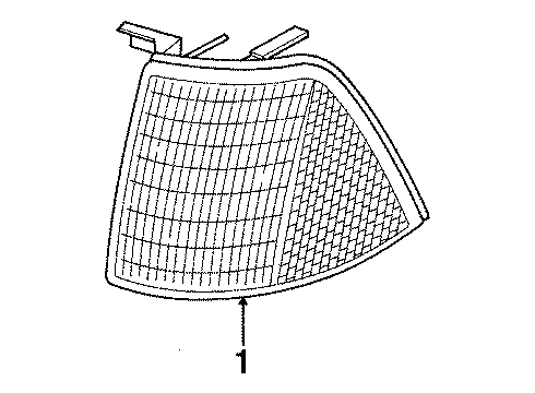 1990 Audi 80 Side Marker Lamps Diagram