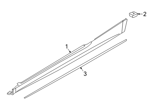 2018 Audi S5 Exterior Trim - Pillars Diagram 2