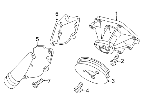 2015 Audi SQ5 Water Pump Diagram 2