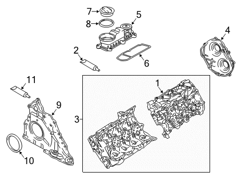 2021 Audi SQ5 Sportback Valve & Timing Covers