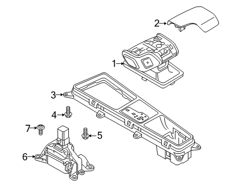2020 Audi S7 Sportback Gear Shift Control - AT Diagram