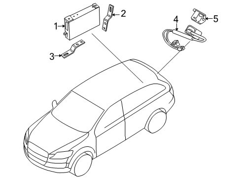 2012 Audi Q7 Electrical Components Diagram 4