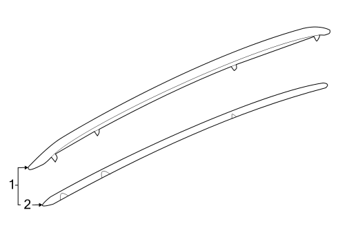 2022 Audi Q4 e-tron Exterior Trim - Roof