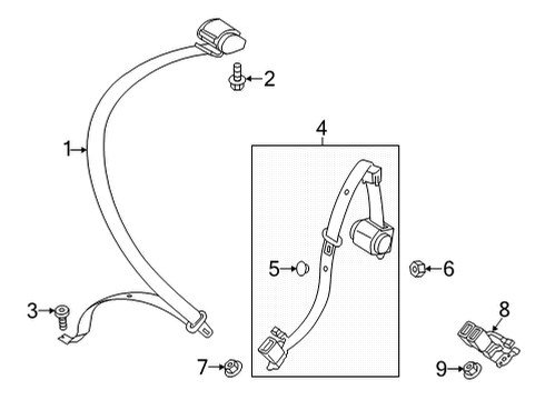 2024 Audi A3 Quattro Seat Belt