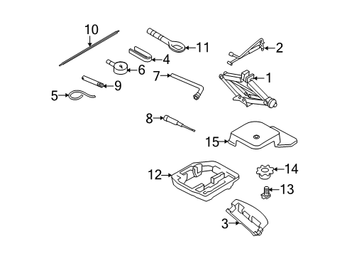 2012 Audi A4 Quattro Jack & Components