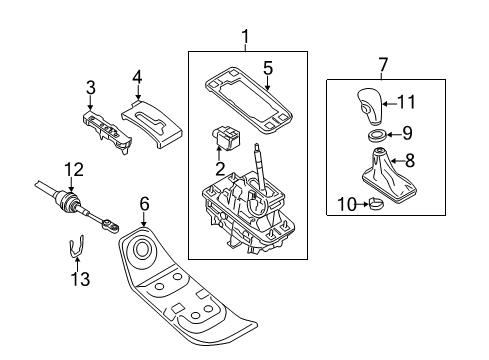 2010 Audi Q5 Gear Shift Control - AT Diagram
