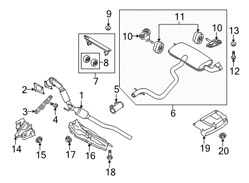 2011 Audi TT Quattro Exhaust Components