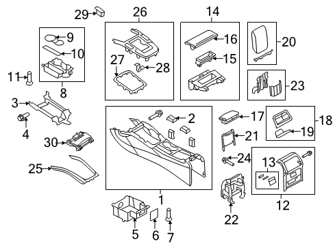 2014 Audi S4 Console Diagram 2