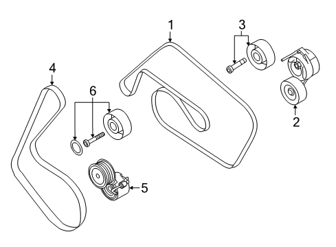 2016 Audi A6 Quattro Belts & Pulleys