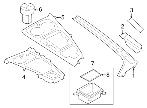 2022 Audi S4 Console Diagram 4