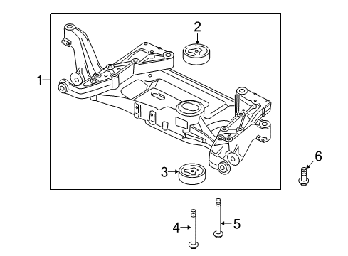 2008 Audi TT Quattro Suspension Mounting - Front Diagram