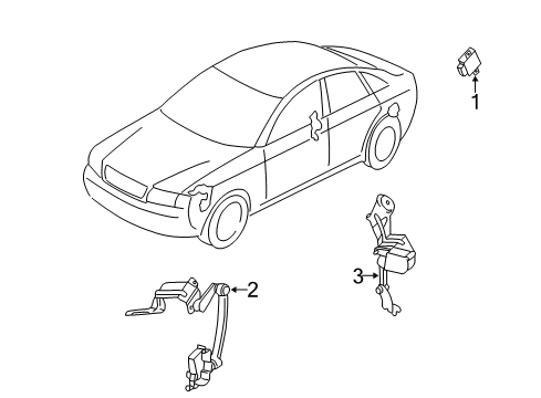 2002 Audi A4 Quattro Electrical Components Diagram
