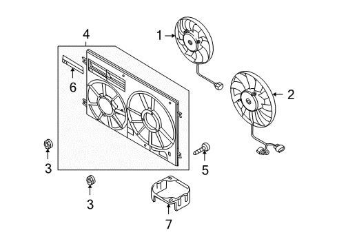 2009 Audi TTS Quattro Cooling Fan Diagram 3