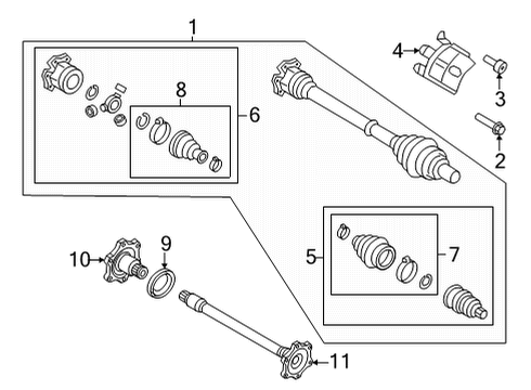 2024 Audi Q5 Drive Axles - Front