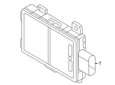 2025 Audi SQ7 Electrical Components - Front Bumper Diagram 3