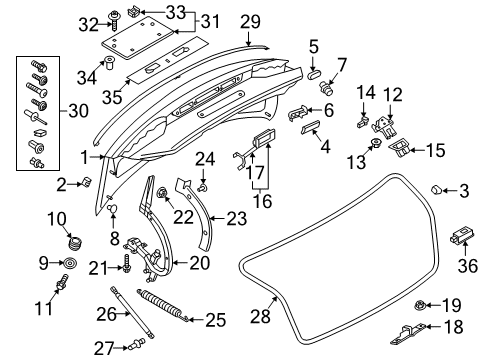 2021 Audi A5 Quattro Trunk Diagram 2