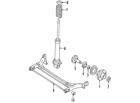 1998 Audi Cabriolet Rear Axle Diagram