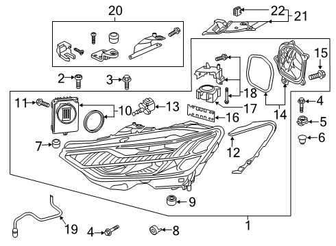 2024 Audi S7 Sportback Headlamps Diagram 2