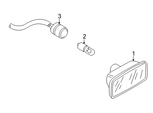 2004 Audi A4 Quattro Side Repeater Lamps Diagram