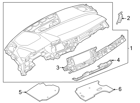 2025 Audi RS3 Instrument Panel Diagram 4