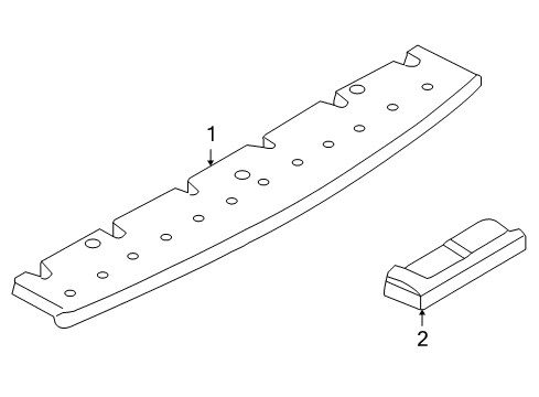 2008 Audi A8 Quattro High Mount Lamp Diagram for 4E0-945-097