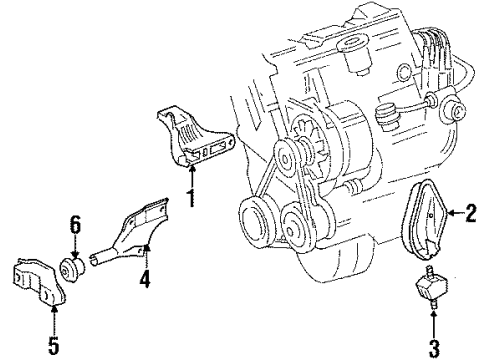 1990 Audi 80 Insulator Diagram for 893-199-381-H