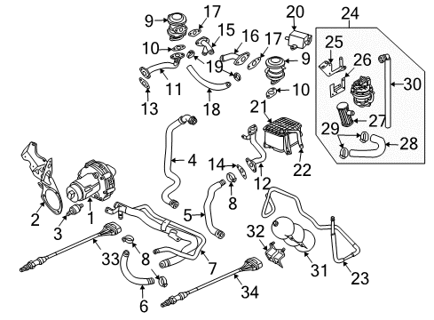 2004 Audi S4 A.I.R. System Diagram