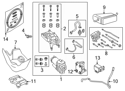 2025 Audi Q7 Ride Control Components Diagram