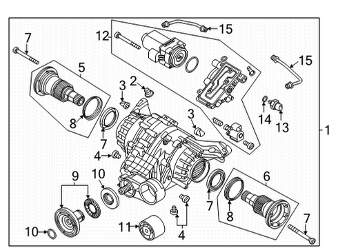 2023 Audi S7 Sportback Axle & Differential - Rear Diagram