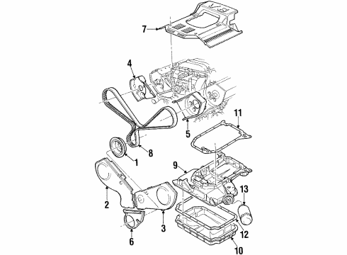 1994 Audi Cabriolet Engine Parts Diagram