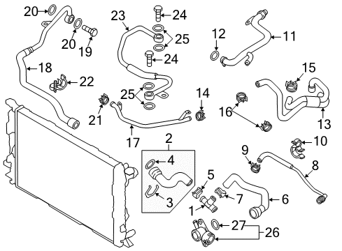 2013 Audi allroad Hoses, Lines & Pipes Diagram