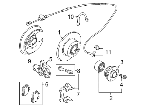 2004 Audi A4 Quattro Brake Components Diagram 3