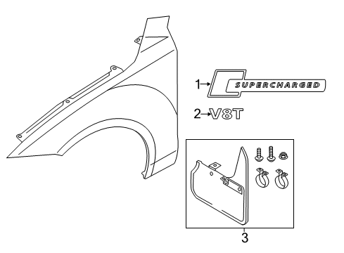 2013 Audi A7 Quattro Exterior Trim - Fender Diagram