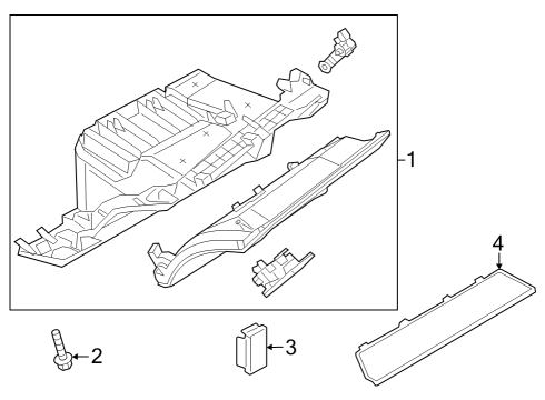 2024 Audi SQ8 e-tron Sportback Glove Box