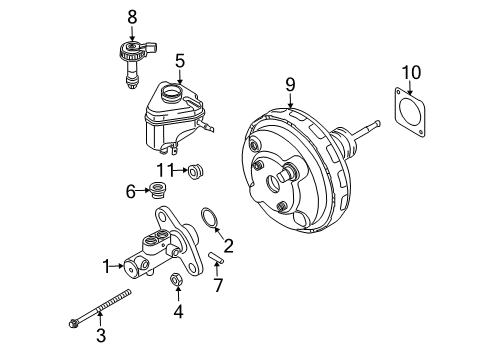 2008 Audi Q7 Hydraulic System - Brakes Diagram 2