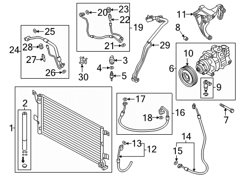2024 Audi S5 A/C Compressor Diagram
