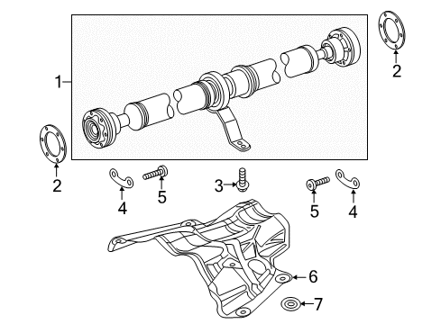 2016 Audi allroad Drive Shaft - Rear