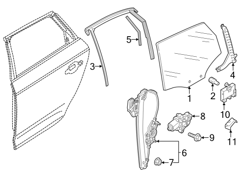 2021 Audi Q5 Sportback Run Channel Diagram for 80F-839-431