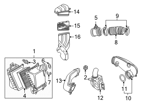 2004 Audi A4 Filters Diagram 3