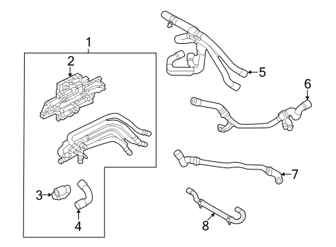 2025 Audi Q4 e-tron Hoses, Lines & Pipes Diagram 10