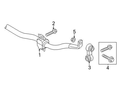 2012 Audi A7 Quattro Stabilizer Bar & Components Diagram 6