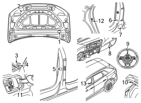 2025 Audi SQ6 e-tron Information Labels
