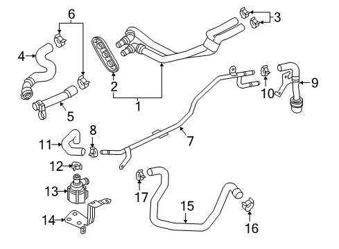 2021 Audi SQ5 Sportback Hoses, Lines & Pipes