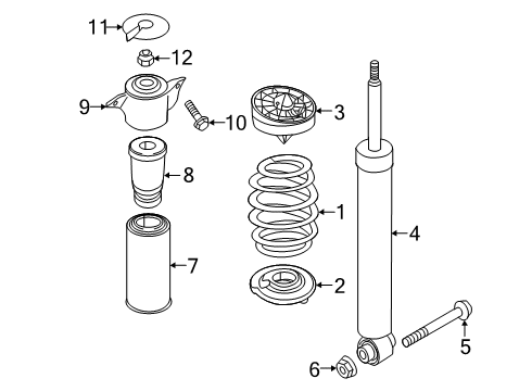 2019 Audi RS5 Sportback Shocks & Components Diagram 2