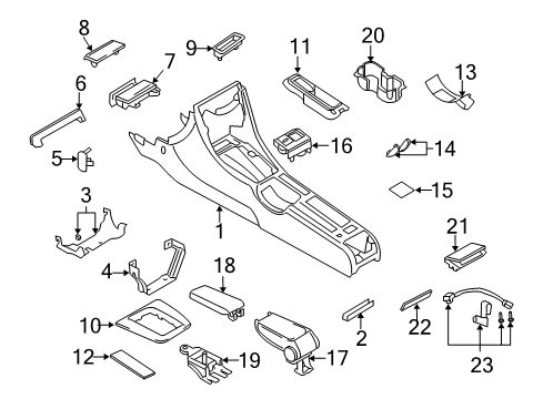 2008 Audi A4 Console Diagram 3